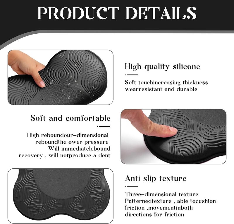 MBKHFLL 2 Packs Yoga Knee & Elbow Cushions - Extra Thick Foam for Knees, Elbows, Wrists, Hands & Head - Pilates & Kneeling Pads - Support Foam Pads for Women & Men - Image 3